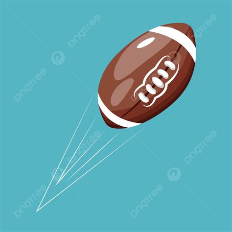 Rugby Ball Vector Color Illustration Rugby Cartoon Sport Vector Rugby