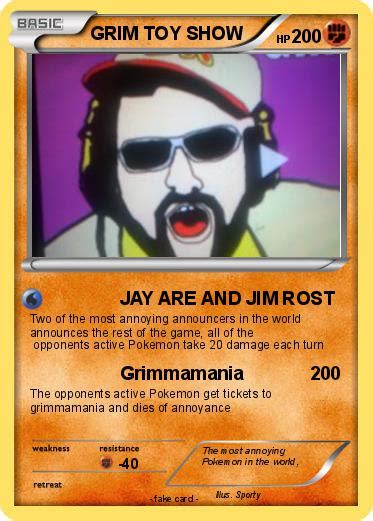 Pokémon GRIM TOY SHOW - JAY ARE AND JIM ROST - My Pokemon Card