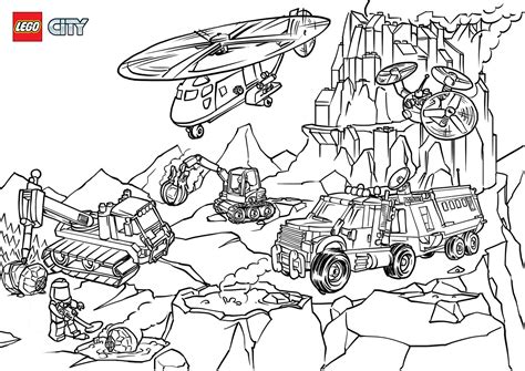 Lego City coloring pages. Free printable coloring pages
