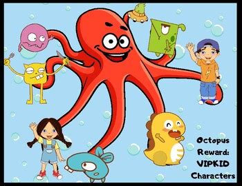 Vipkid Characters Octopus Reward By The Classy Classroom Vip Tpt