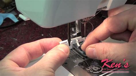 How To Use The Janome Sewing Machine Needle Threader Youtube