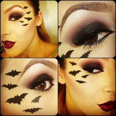 Maquillage De Chauve Souris Mugeek Vidalondon Halloween Eye Makeup