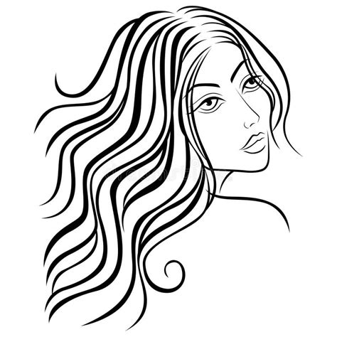 Beautiful Women Sketching Head Stock Vector Illustration Of Perfect