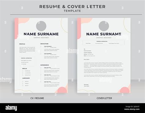 Resume And Cover Letter Template Minimalist Resume Cv Template Cv Professional Jobs Resumes