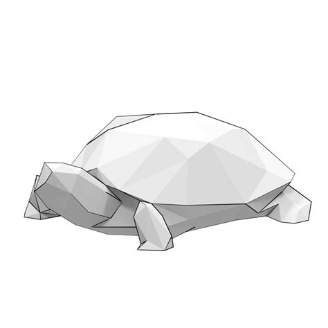 papercraft model  turtle  printable papercraft templates