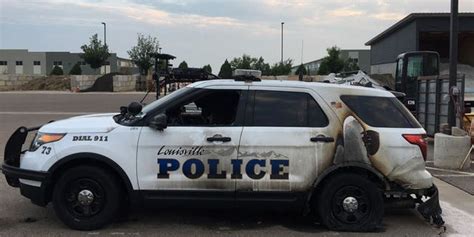 Colorado Police Suv Torched In Targeted Arson Attack Under