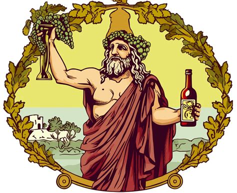 Sticker Clip Art Of Sticker Clip Art Of Dionysos Thick God Of Wine And