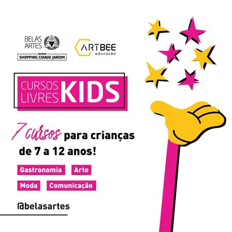 Belas Artes Cursos Livres - Belas Artes lança cursos livres para crianças – BRASIL fashion NEWS