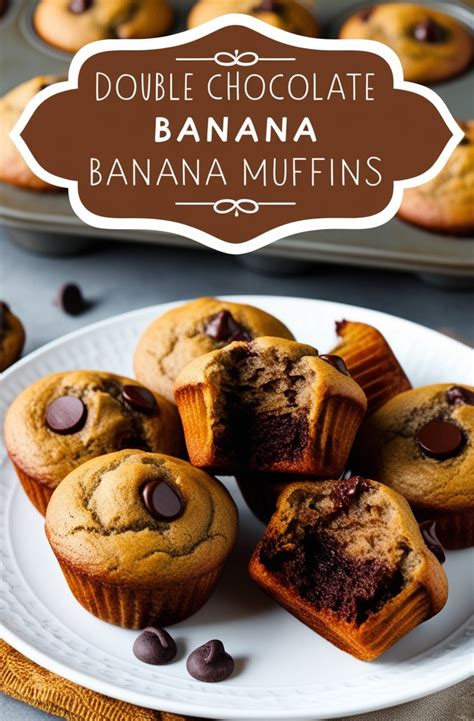 Double Chocolate Banana Muffins A Decadent Treat