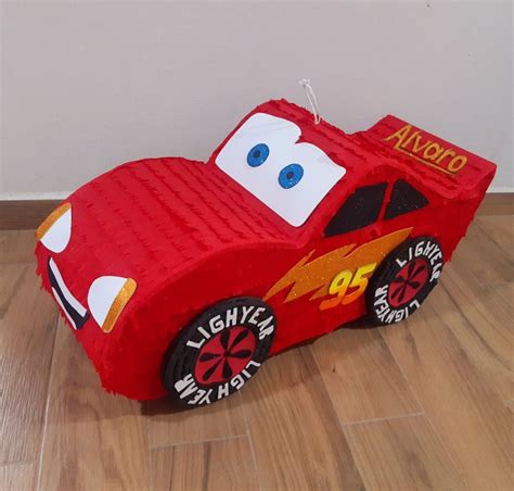 Piñata de Rayo Mcqueen Manualidades Piñatas Manualidades con carton