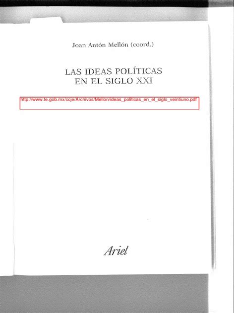 Ideas Politicas Del Siglo Xxi Joan Anton Mellon Pdf