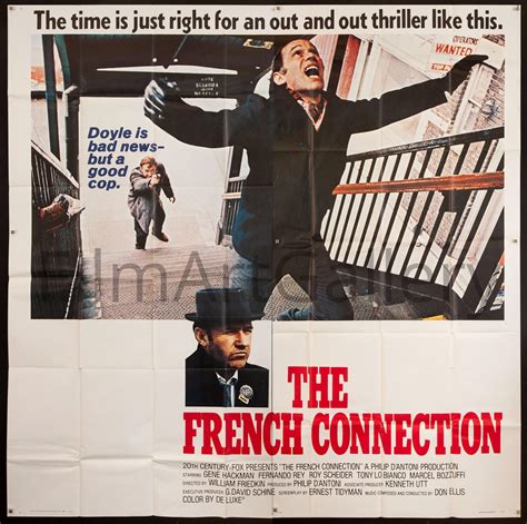 The French Connection Movie Poster 1971 6 Sheet 81x81