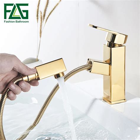 Buy Gold Sink Bathroom Faucet Copper Handles Basin