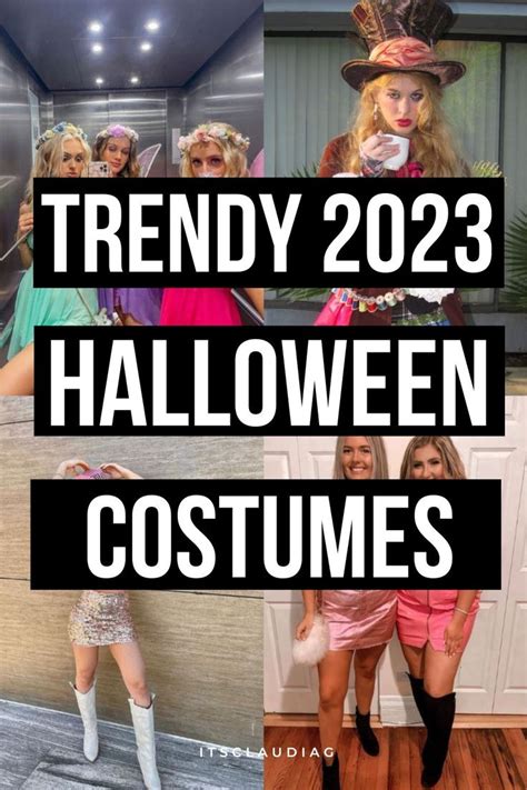 Three Women Dressed Up In Halloween Costumes With Text Overlay Reading