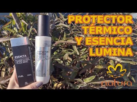 Lumina Protector Térmico y Esencia Reseña Natura YouTube