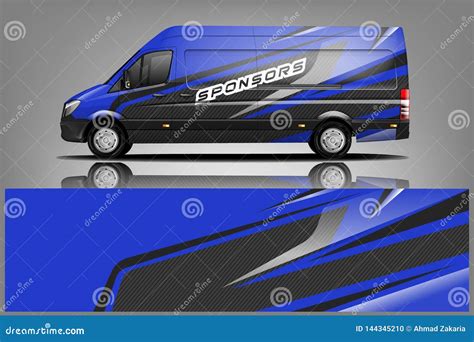 Van Wrap Livery Design Ready Print Wrap Design For Van Vector