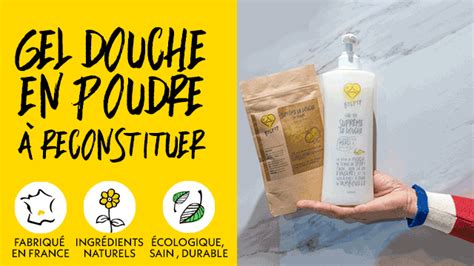 Gel douche en poudre à reconstituer chez soi