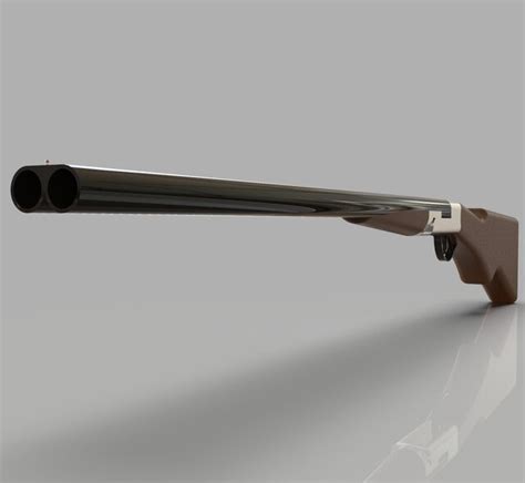 Shotgun Double Barrel Download Free 3d Model By Gurtej Sehmbi Cad Crowd
