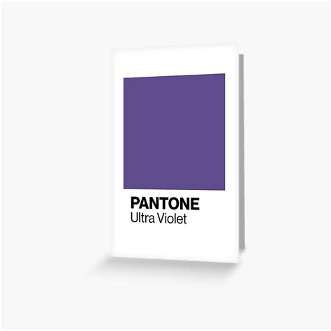 Pantone Ultra Violet Color Of The Year 2018 Greeting Card By