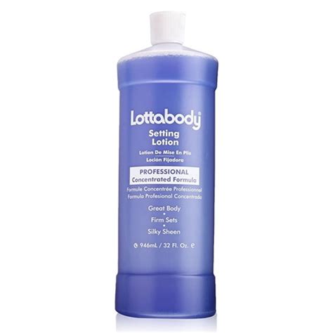 Lottabody Setting Hair Lotion For Relax and Natural Hair, 32 Oz