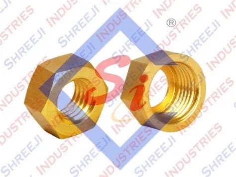 Hexagonal Brass Hex Nut For Bathroom Fitting Size 25 To 30 Mm At Rs