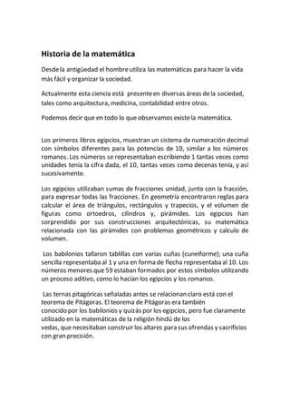 Historia De La Matematica Para Subir PDF Descarga Gratuita