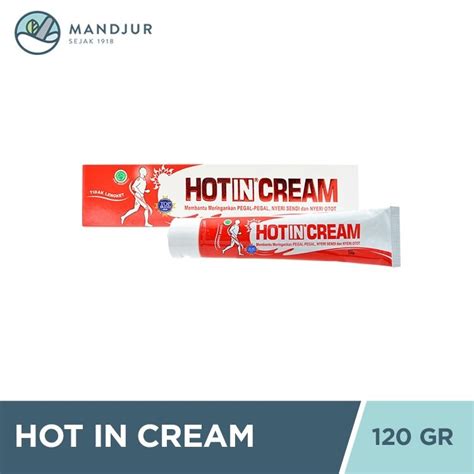 Jual Hot In Cream 120 Gr Pereda Nyeri Otot Dan Sendi Shopee Indonesia
