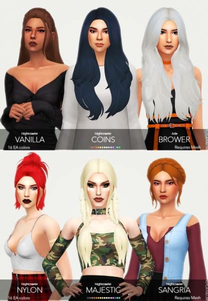 Kot Cat S Hairstyles Sims 4 Hairs