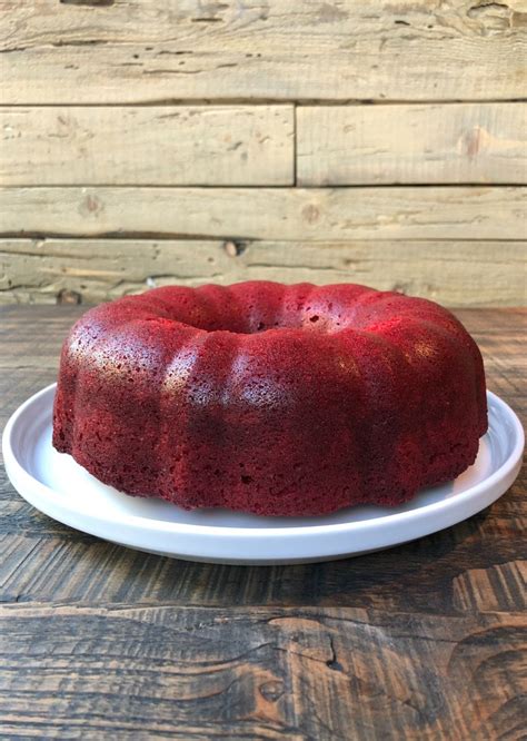 Red Velvet Bundt Cake With Cinnamon Cream Cheese Glaze Recipe Girl