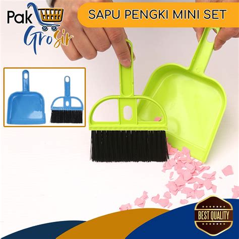 Jual Sapu Mini Set Serokan Dustpan Pengki Kecil Serok Warna Warni