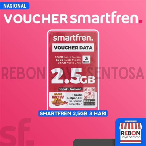 Jual Voucher Smartfren 2 5 GB 3 Hari Shopee Indonesia