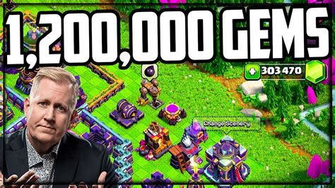 HOW MANY Gems To MAX Town Hall 15 In Clash Of Clans YouTube