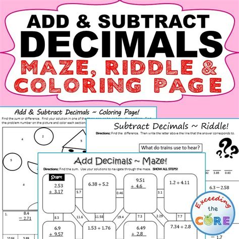 Decimal Addition Worksheets Worksheets Worksheets Library