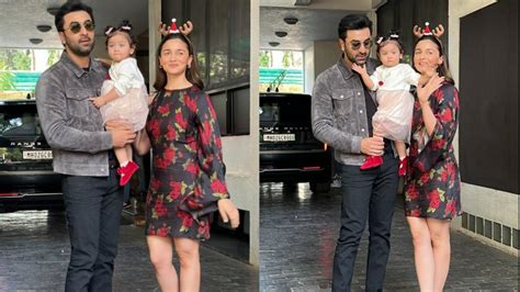 Raha Makes First Appearance On Christmas Alia Ranbir S Daughters First