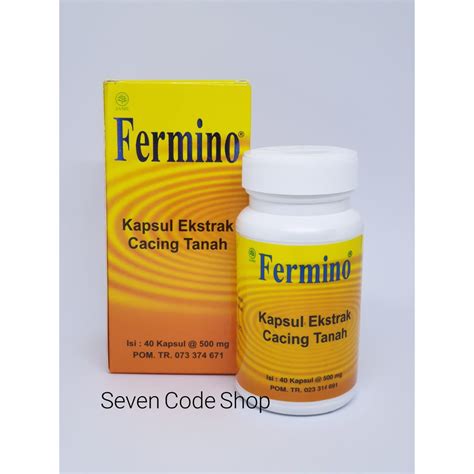 Jual Fermino Kapsul Ekstrak Cacing Tanah 40 Dan 12 Kapsul Obat