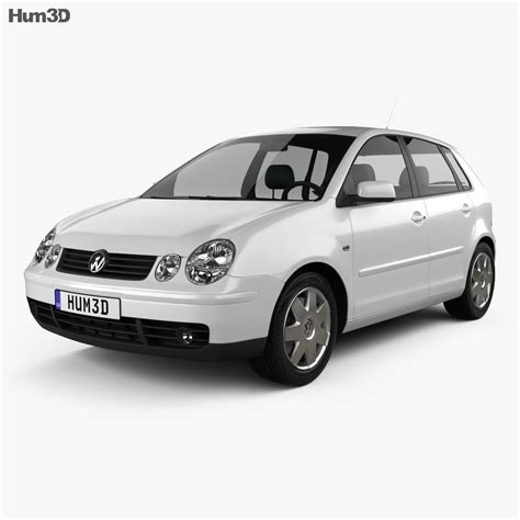 Volkswagen Polo Mk4 5 Door 2009 3d Model Download Hatchback On