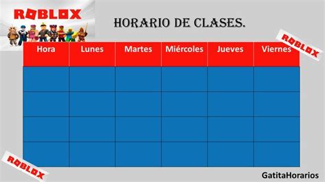 Horario De Roblox Horario De Clases Horario Lunes Martes Miercoles