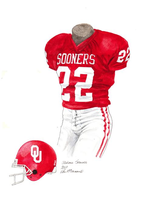 University of Oklahoma Sooners Football Uniform and Team History ...