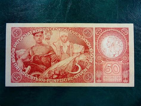 50 Korun 1929 Nahradni Serie ZbNeperforovana Vzacna Moc Hezka Aukro