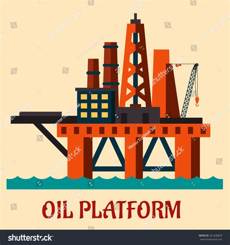 Offshore Oil Rig Cartoon