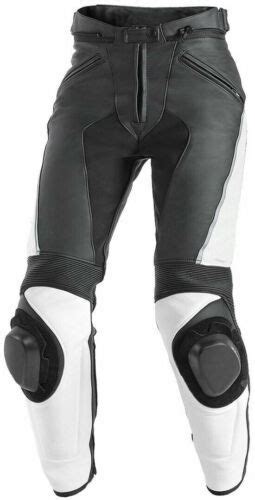 Mens Biker Racing Motorcycle Leather Armoured Trouser Motorbike Leather