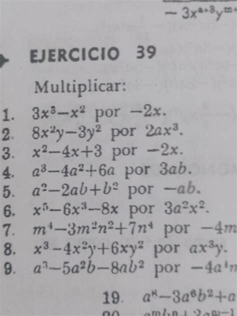 Cómo hacer multiplicación de un polinomio por un monomio por favor me