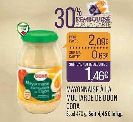 Promo Mayonnaise La Moutarde De Dijon Cora Chez Match Icatalogue Fr