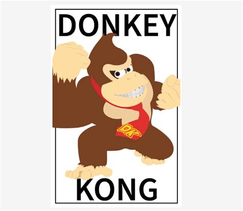 Donkey Kong Poster, Donkey Kong Wall Art - Etsy