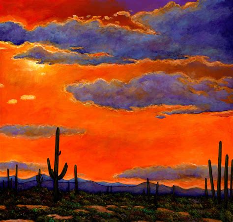 Saguaro Sunset By Johnathan Harris