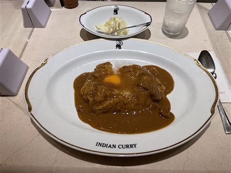 大阪堂島のインデアンカレーでインデアンカレーご飯少なめ全卵入り 小野瀬雅生オフィシャルブログ「世界の涯で天丼を食らうの逆襲」by Ameba