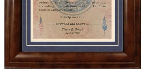 Best Us Air Force Oath Of Enlistment Certificate Framed Matted Etsy