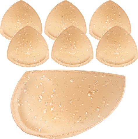 Nimiah Waterproof Swimsuit Bra Inserts Pads Removable Bathing Suit Insert 3 Pairs Bikini Push