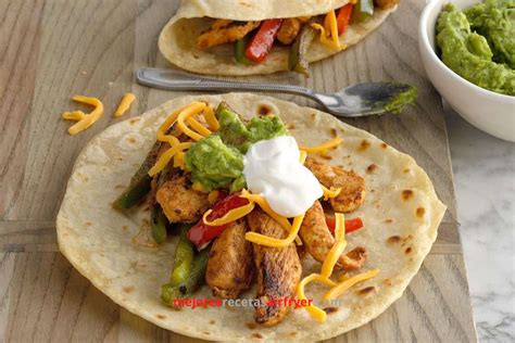 Fajitas De Pollo En La Freidora De Aire