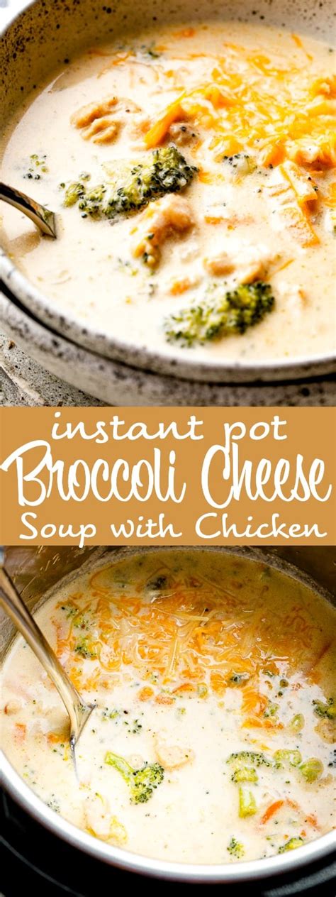 Instant Pot Broccoli Cheese Soup with Chicken | Diethood